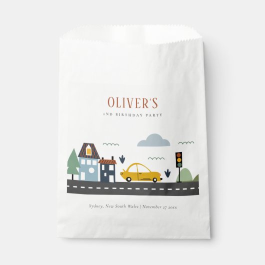 Niedliche Kids - Stadtautos für alle Altersgruppen Geschenktütchen (Vorderseite)