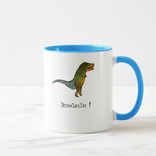 Niedliche Kids T-Rex dinotastic Dinosaurier Art Tasse (Rechts)