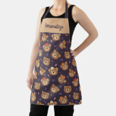 Niedliche Kids Teddy Bär gefüllt Tiermuster Schürze (InSitu)