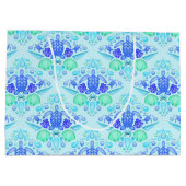 Niedliche Kids Tropical Blue Ocean Sea Turtle Große Geschenktüte (Rückseite)