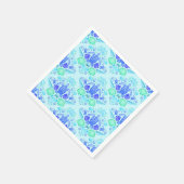 Niedliche Kids Tropical Blue Ocean Sea Turtle Serviette (Ecke)