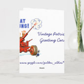 Niedliche Kinder 4. Juli Card Karte (Rückseite)