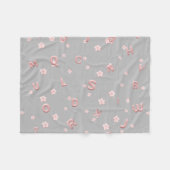 Niedliche Kinder ABC Alphabet Blume Kinderschule Fleecedecke (Vorderseite (Horizontal))