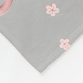 Niedliche Kinder ABC Alphabet Blume Kinderschule Fleecedecke (Ecke)