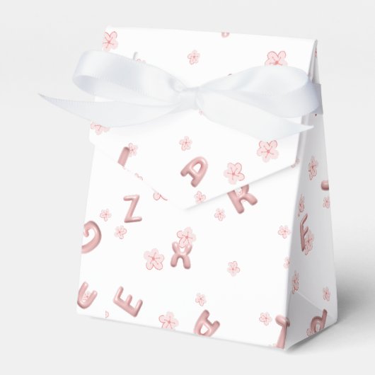 Niedliche Kinder ABC Alphabet Blume Kinderschule Geschenkschachtel (Vorderseite)