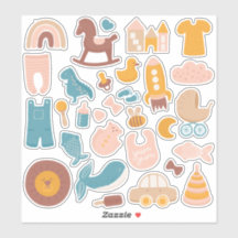 Niedliche Kinder, Babytiere und Spielzeug. Funny K