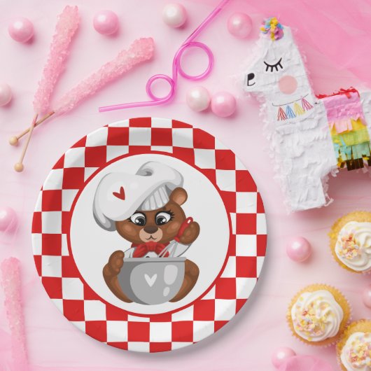 niedliche Kinder backen Party Pappteller (Party)