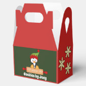 Niedliche Kinder backen Pinguine Weihnachtskeks Geschenkschachtel (Geöffnet)