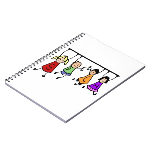 Niedliche Kinder Cartoon, der Redewörter hält Notizblock (Linke Seite)