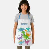 Niedliche Kinder Dinosaurier und Namen Schürze (Insitu)