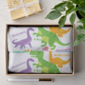 Niedliche Kinder Dinosaurier und Namen Seidenpapier (Geschenk)