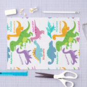 Niedliche Kinder Dinosaurier und Namen Seidenpapier (Handwerk)