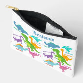 Niedliche Kinder Dinosaurier und Namen Zubehörtasche (Offen)