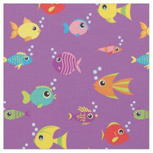 Niedliche Kinder Fisch Baby Kinderzimmer Tropische Stoff
