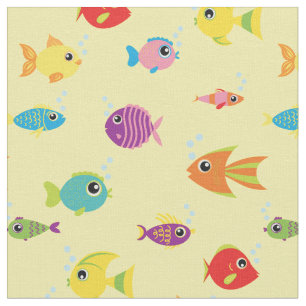 Niedliche Kinder Fisch Baby Kinderzimmer Tropische Stoff