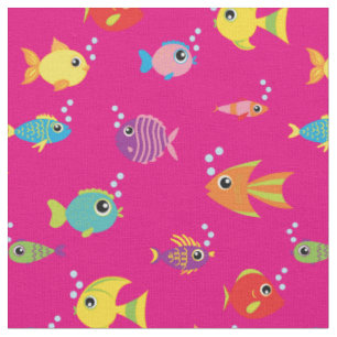 Niedliche Kinder Fisch Baby Kinderzimmer Tropische Stoff