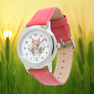 niedliche Kinder Fuchsliebhaber geben Namen Armbanduhr