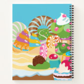 Niedliche Kinder fügen ein Rezept-Notebook hinzu Notizblock (Rückseite)