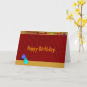 Niedliche Kinder Geburtskarte Karte (Gelbe Blume)