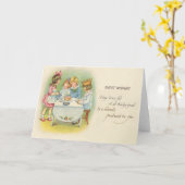 Niedliche Kinder Geburtstagsparty Cake Karte (Gelbe Blume)