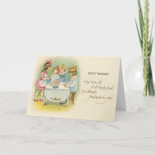 Niedliche Kinder Geburtstagsparty Cake Karte (Vorderseite)