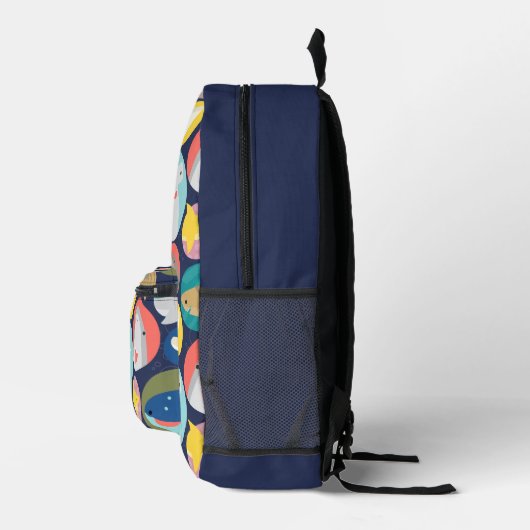 Niedliche Kinder Haiarten Druckknopfbeutel Bedruckter Rucksack (Rechts)