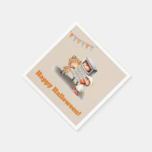 Niedliche Kinder im Halloween-Party Kostüme Serviette (Ecke)