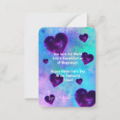 Niedliche Kinder im Klassenzimmer Valentinstag Mitteilungskarte (Vorderseite)