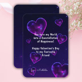 Niedliche Kinder im Klassenzimmer Valentinstag Mitteilungskarte