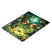 Niedliche Kinder im Wald Notizblock (Linke Seite)