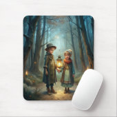 Niedliche Kinder im Winter Mousepad (Mit Mouse)