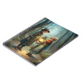 Niedliche Kinder im Winter Notizblock (Linke Seite)