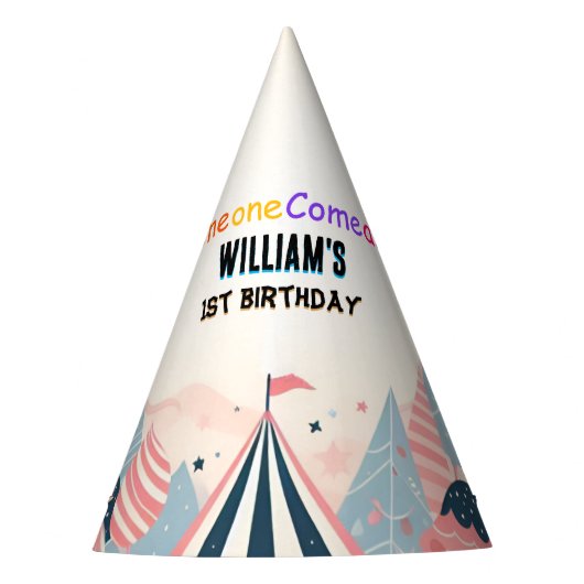 niedliche Kinder Karneval Circus Show 1. Geburtsta Partyhütchen (Vorderseite)