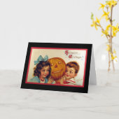 Niedliche Kinder Karte (Gelbe Blume)