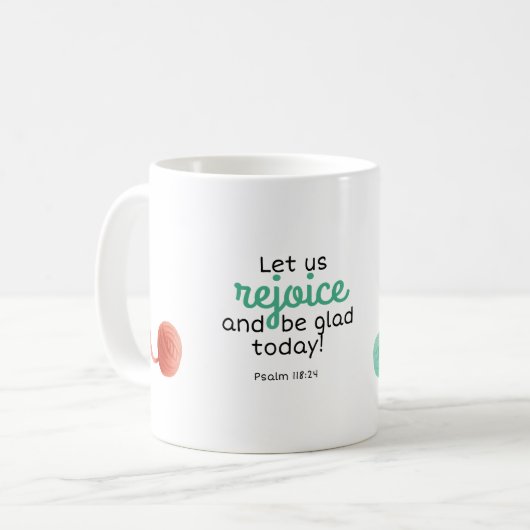 Niedliche Kinder Katze und Garn Bibel Kaffeetasse (Vorderseite Links)