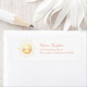 Niedliche Kinder Lächeln Wasserfarbe Sonne Rücksen (Insitu)