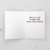 Niedliche Kinder Ostern Bunny Ostereier Feiertagskarte (Innenseite)