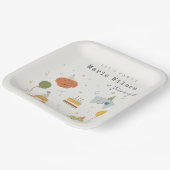 Niedliche Kinder Pawty Welpen Hunde jeden Alters G Pappteller (Gewinkelt)