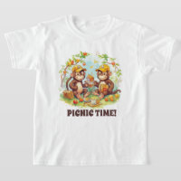 Niedliche Kinder Picknick-Affe geben Namen