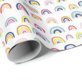 Niedliche Kinder Regenbogenmuster Geschenkpapier (Rolleneckpunkt)