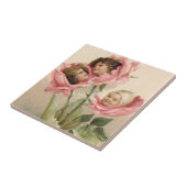 Niedliche Kinder Rosensteine Rose Fliese (Seite)