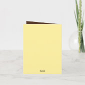 Niedliche Kinder Safari-Tiere fügen Text jeder Zwe Karte (Rückseite)