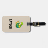 Niedliche Kinder Spaß Personalisierte farbenfrohe  Gepäckanhänger (Vorderseite horizontal)