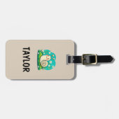 Niedliche Kinder Spaß Personalisierte farbenfrohe Gepäckanhänger (Vorderseite horizontal)