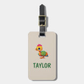 Niedliche Kinder Spaß Personalisierte farbenfrohe  Gepäckanhänger (Vorderseite vertikal)