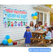 Niedliche Kinder tanzen farbenfrohe Glückwünsche A Banner