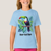 Niedliche Kinder unisex toucan anpassbar T-Shirt (Vorderseite)