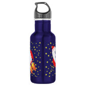 Niedliche Kinder Wasserflasche mit Name (Rückseite)