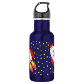 Niedliche Kinder Wasserflasche mit Name (Vorderseite)