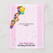 Niedliche Kinderbetreuung 5x6 Kinder und Balkone P Flyer (Hinten)